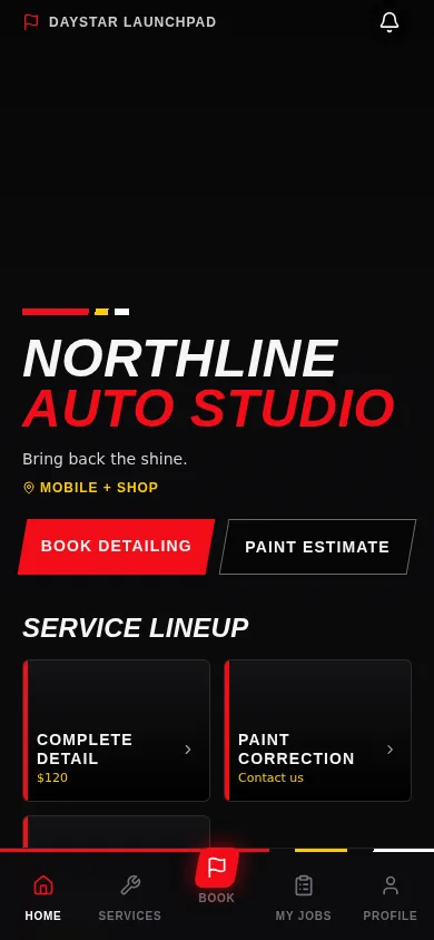 Auto Paint & Detail app design model preview
