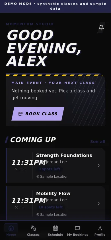 Gym & Fitness app design model preview